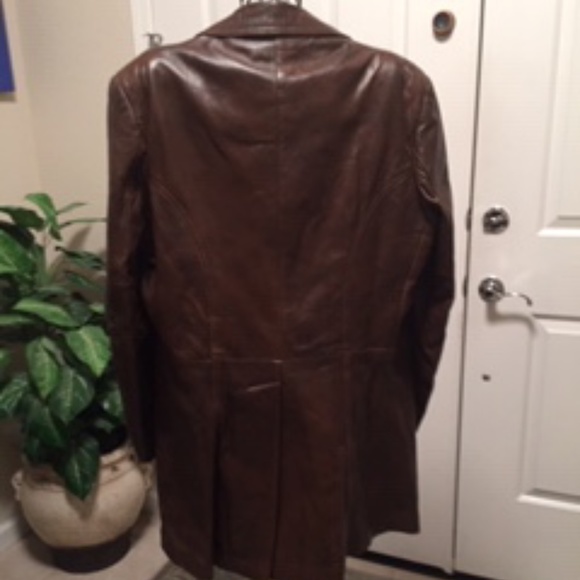 Leather car coat - Picture 2 of 7